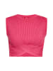 Swirly Damen Crop-Top in PINK