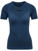 Hummel Hummel T-Shirt S/S Hummel First Multisport Damen Atmungsaktiv Leichte Design Schnelltrocknend Nahtlosen in DARK DENIM