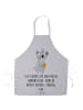 Mr. & Mrs. Panda Schürze Koala Geschenk mit Spruch in Grau Pastell