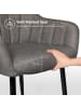 SONGMICS Esszimmerstuhl Tyra in dunkelgrau - (B)62.5 x (H)85 x (T)60 cm