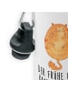 Mr. & Mrs. Panda Kindertrinkflasche Katze Frühaufsteher mit Spruch in Weiß