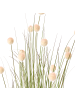 Beliani Kunstpflanze POMPOM GRASS in Grün/Rosa/Schwarz - (W) 50 x (H) 120 x (L) 50 cm