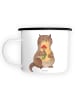 Mr. & Mrs. Panda Tasse Otter Blumenstrauß ohne Spruch in Weiß