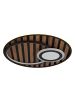 Globo lighting Deckenleuchte "WOODY" in black