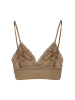 ONLY Spitzen Triangel BH Lace Bralette Bustier ONLLAURA in Braun