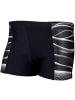 Aquarti Jungen Schwimmhose Kontrastfarbige Einsätze in schwarz/grau