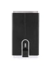 Piquadro Black Square Kreditkartenetui RFID Leder 6 cm in black