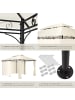 tectake Rattan Gartenzelt 4 x 3 m, inklusive Spannseilen und Heringen