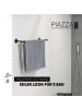 bremermann Bad-Serie PIAZZA BLACK - Badetuchstange ca. 70 x 6 x 14 cm (B/H/T)