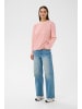 Kaffe Langarm-Shirt KAwinny Loose fit in Ant. White/Beetroot Stripe