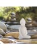 relaxdays 2 x Buddha-Figur in Weiß - (H)17 cm