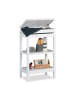 relaxdays Badregal in Weiß - (B)46 x (H)76,5 x (T)29,5 cm