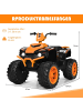 COSTWAY 12V Elektro Kinderquad mit Scheinwerfer in Orange