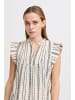 ICHI Ärmellose Bluse IHJOSINE Loose fit in Birch w. Black Jacquard Stripe