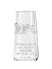 Mr. & Mrs. Panda Champagnerglas Raupe Schmetterling mit Spruch in Transparent