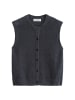 Marc O'Polo Ärmellose Strickweste regular in Blue Graphite