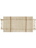 Beliani Geflochtener Teppich YELMEZ in Beige/Naturfarben - (W) 80 x (H) 1.5 x (L) 150 cm