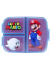 Super Mario Super Mario Kinder Brotdose – Lunchbox mit 3 Fächern & tollem Design in Rot