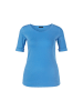 MARC CAIN Körpernahes T-Shirt mit ¾-Ärmel in Blau