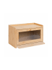 relaxdays Brotkasten in Natur - (B)40 x (H)26 x (T)25 cm