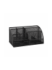 relaxdays Schreibtischorganizer in Schwarz - (B)27,5 x (H)12,5 x (T)14 cm