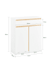 SoBuy Waschmaschinenunterschrank in Reinweiß - (W) 33 x (H) 85 x (L) 71 cm