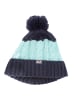 Jack Wolfskin Accessoires Stormlock Pompom Beanie Mütze Fleece in Blau