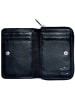 Golden Head Capri Geldbörse RFID Schutz Leder 8 cm schwarz