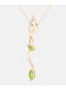 Diamant L'éternel Halskette mit Anhänger aus 375 Gelbgold mit Diamant mit Peridot