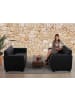 MCW 2er-Set 2er Sofa Moncalieri, Schwarz