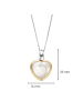 Ti Sento Milano Anhänger The Perlmutt Heart Pendant in bicolor