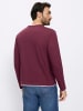 WITT WEIDEN Langarm-Shirt in grau-meliert + bordeaux