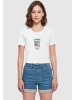 Mister Tee Cropped Tee in white
