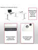 MCW Eck-Schreibtisch D40, Schwarz, anthrazit-grau