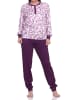 NORMANN r interlock Schlafanzug Pyjama lang Bündchen - 75967 in rosa
