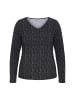 Ulla Popken Langarmshirt in schwarz
