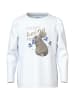 name it Weiches Langarmshirt Regular Longsleeve mit Hasen Print in Weiß-2