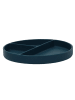 Excellent Houseware Teller mit Unterteilungen in Blau, (B) 20 x (H) 3,2 x (L) 20 cm