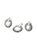 faina Women Jewelry Set in Silver Black