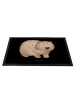Mr. & Mrs. Panda Schmutzmatte Wombat ohne Spruch in Schwarz