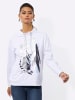 creation L Sweatshirt in weiß-silberfarben-bedruckt
