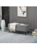 HOMCOM Sitzbank in Grau 102L x 40B x 44H cm