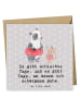 Mr. & Mrs. Panda Grußkarte Otter Schwimmen mit Spruch in Grau Pastell