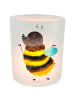 Mr. & Mrs. Panda Glaslaterne Hummel flauschig ohne Spruch in Transparent