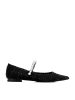 Wittchen Damen-Ballerinas im Tweed-Look in Black
