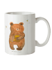 Mr. & Mrs. Panda Camping Tasse Bär Honig ohne Spruch in Weiß