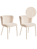 Beliani 2er-Set Esszimmerstuhl MINA II in Beige