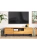 Beliani TV-Schrank CLAREMONT in Braun/Schwarz - (W) 160 x (H) 51 x (L) 40 cm