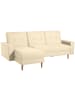 58 aufm Kessel FUNKTIONSSOFA mit Hocker Kattie Flachgewebe beige