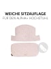 Hauck Sitzkissen / Hochstuhlauflage für Alpha in rosa,grau